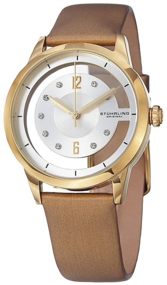 Stuhrling Original Winchester steg guld Swarovski krystal 946L.03 kvinders ur
