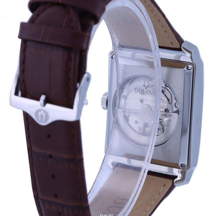 Bulova Sutton White Dial Læderrem Automatisk 96A268 Herreur