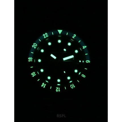 Bulova Oceanographer GMT rustfrit stål blå skive automatisk dykkers 96B405 200M herreur