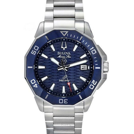Bulova Marine Star Precisionist Stainless Steel Blue Dial Quartz Diver&#39,s 96B433 200M herreur