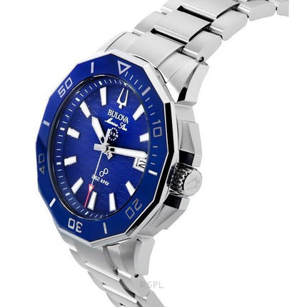 Bulova Marine Star Precisionist Stainless Steel Blue Dial Quartz Diver&#39,s 96B433 200M herreur