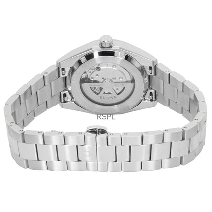 Bulova Surveyor rustfrit stål blå automatisk 96B436 herreur