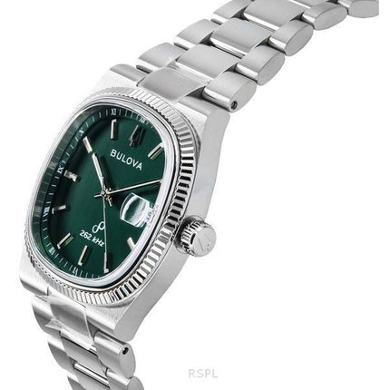 Bulova Classic Super Sevilla 262kHz Precisionist Rustfrit Stål Grøn Urskive Quartz 96B439 Herreur