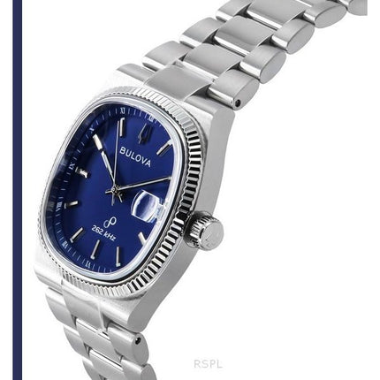 Bulova Classic Super Sevilla 262 kHz Precisionist Rustfrit Stål Blue Dial Quartz 96B440 herreur