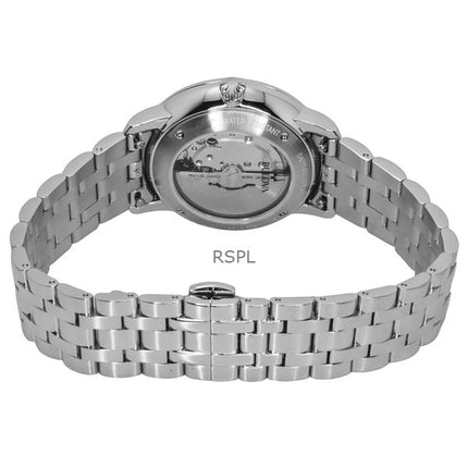 Bulova Hudson rustfrit stål blå skive automatisk 96B447 herreur