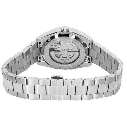 Bulova Surveyor rustfrit stål lyseblå automatisk 96B469 herreur