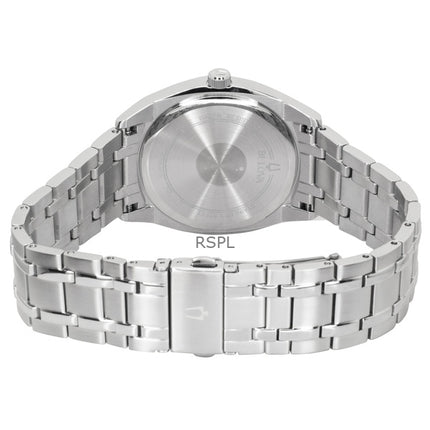 Bulova Surveyor Classic rustfrit stål blå urskive kvarts 96C125 herreur