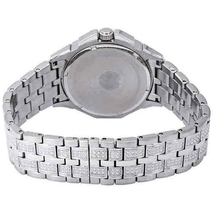Bulova Octava Crystal Accenter Sølv multifunktionskive Quartz 96C134 herreur