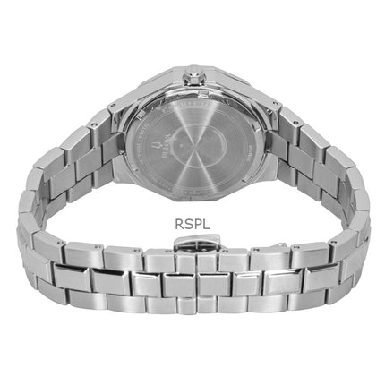 Bulova Prestige rustfrit stål lilla urskive kvarts 96M168 100M dameur