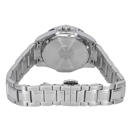 Bulova Marine Star Diamond Accenter Rustfrit Stål Blå Perlemorskive Kvarts 96P248 100 Dameur