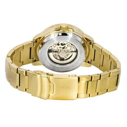 Bulova Marine Star Gold Tone Rustfrit Stål Sort Urskive Automatisk Diver&#39,s 97A174 200M herreur