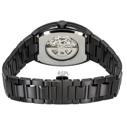 Bulova Maquina rustfrit stål flerfarvet halvskelet urskive automatisk 98A320 herreur