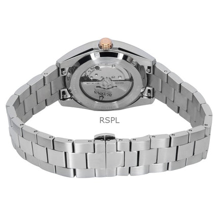 Bulova Surveyor Rustfrit Stål Burgundy Urskive Automatisk 98B422 herreur