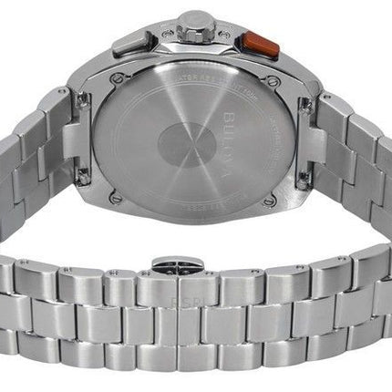 Bulova Racer Chronograph rustfrit stål blå skive kvarts 98B432 100M herreur