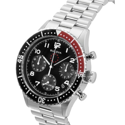 Bulova Marine Star Heritage Special Edition Chronograph Black Dial Quartz Dykkerur 98B451 200M Herreur