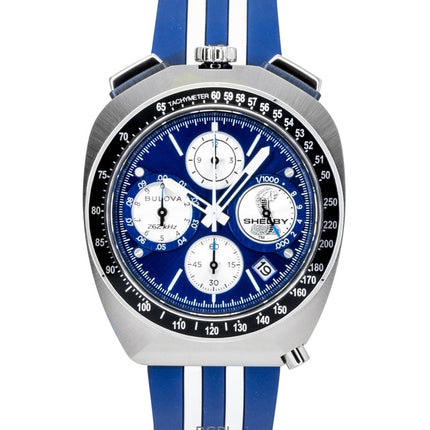 Bulova Shelby Racer Chronograph 150th Anniversary Limited Edition blå urskive kvarts 98B452 herreur