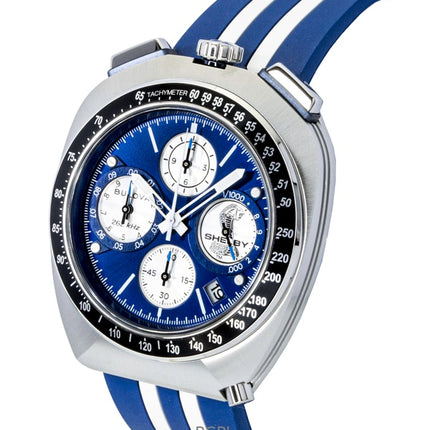 Bulova Shelby Racer Chronograph 150th Anniversary Limited Edition blå urskive kvarts 98B452 herreur