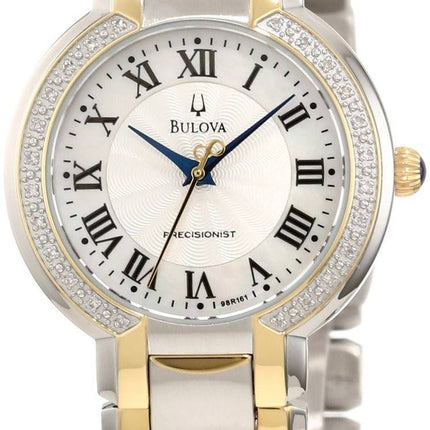 Bulova Chronograph Fairlawn diamant Bezel 98R161 kvinders ur