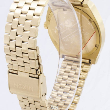 Nixon Time Teller guld Tone grønne Sunray A045-1919-00 Herreur