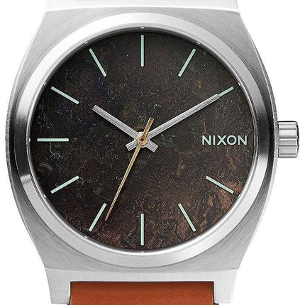 Nixon Time Teller mørk kobber sadel vævet A045-1959-00 Herreur