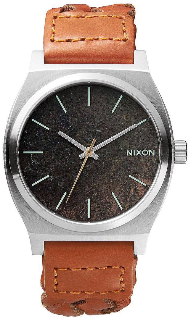Nixon Time Teller mørk kobber sadel vævet A045-1959-00 Herreur