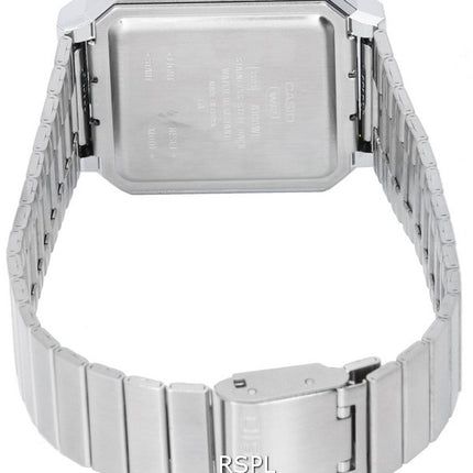 Casio Vintage digitalt rustfrit stål kvarts A100WE-7B A100WE-7B unisex ur