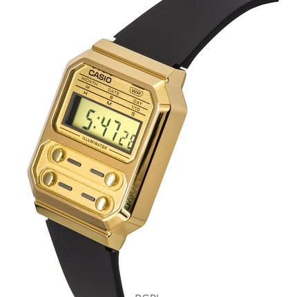 Casio Vintage Digital Resin Rem Quartz A100WEFG-9A Unisex ur