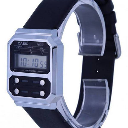 Casio Vintage Youth Digital Læder Quartz A100WEL-1A A100WEL-1 herreur