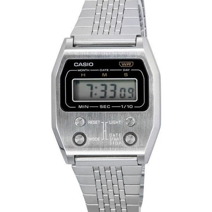 Casio Vintage Digital rustfrit stål Quartz A1100D-1 unisex ur
