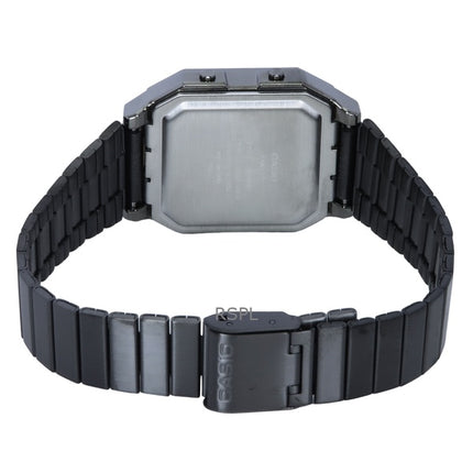 Casio Vintage digitalt rustfrit stål kvarts A130WEGG-1A unisex ur