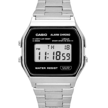 Casio Vintage Digital Rustfrit Stål Quartz A158WEA-1 Unisex