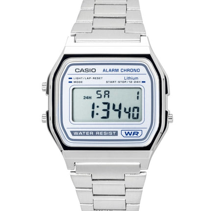 Casio Vintage Digital Rustfrit Stål Quartz A158WEA-7 Unisex Ur