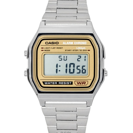 Casio Vintage Digital Rustfrit Stål Quartz A158WEA-9 Unisex Ur