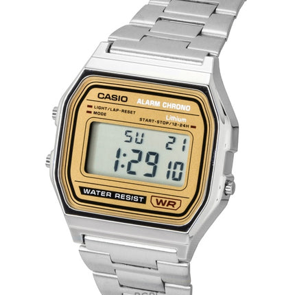 Casio Vintage Digital Rustfrit Stål Quartz A158WEA-9 Unisex Ur
