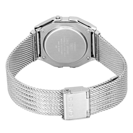 Casio Vintage Digital Rustfrit Stål Mesh Armbånd Quartz A158WEM-7 Unisex Ur