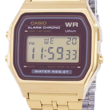 Casio guld Tone Chronograph Digital A159WGEA-5 Herreur