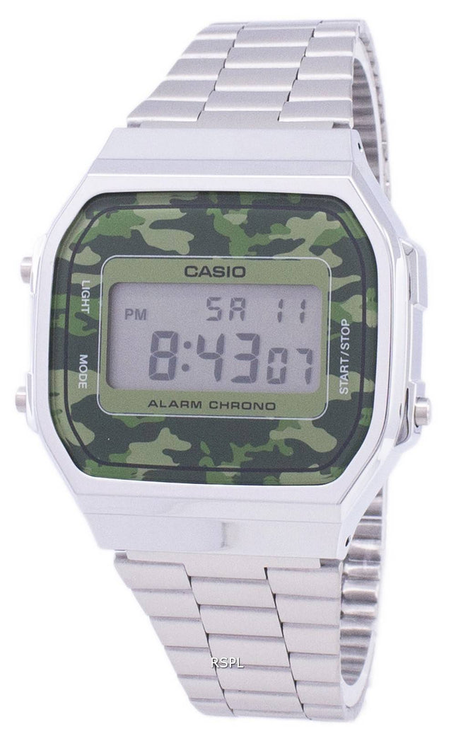 Casio Retro Digital Camouflage Alarm Chrono A168WEC-3EF Unisex ur
