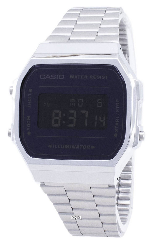 Casio vintage A168WEM-1 illuminator digital Herre-ur