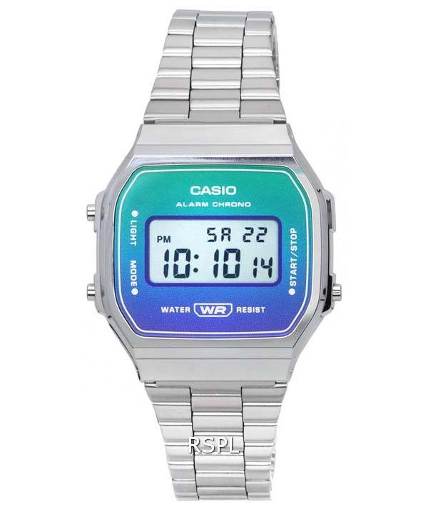 Casio Vintage digitalt rustfrit stål kvarts A168WER-2A A168WER-2 unisex ur