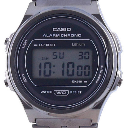 Casio Youth Vintage rustfrit stÃ¥l Digital A171WEGG-1A Unisex ur