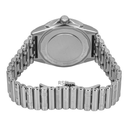 Breitling Chronomat GMT rustfrit stål sort urskive automatisk dykkerur A32398101B1A1 200M herreur