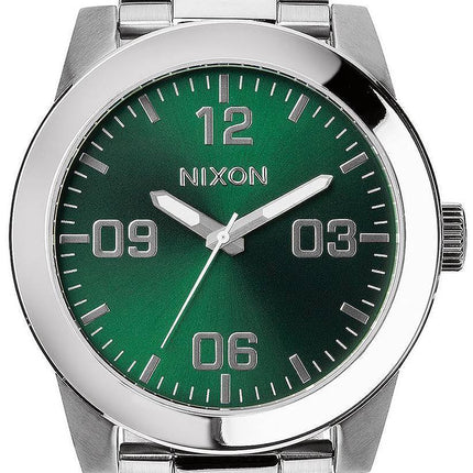 Nixon korporal SS grøn Sunray Dial A346-1696-00 Herreur