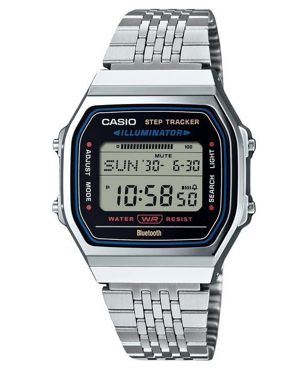 Casio Vintage Digital Smartphone Link Rustfrit Stål Kvarts ABL-100WE-1A unisex ur