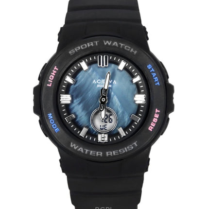 Invicta Activa analog digital termoplastisk polyuretanrem blå perlemor urskive kvarts ACW2125-001 unisex ur