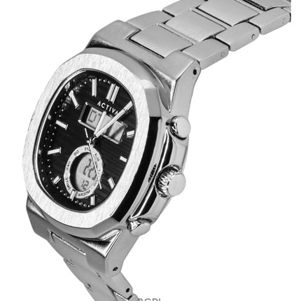 Invicta Activa rustfrit stål sort urskive kvarts ACW2279-005 herreur