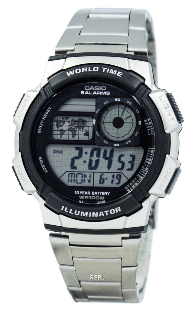 Casio ungdom Digital verden tid AE-1000WD-1AV Herreur