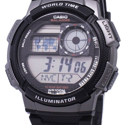 Casio ungdom serie digitale verden tid AE-1000W-1BVDF AE-1000W-1BV Herreur