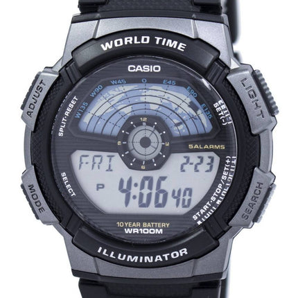 Casio ungdom Digital Illuminator verden tid AE-1100W-1AV Herreur