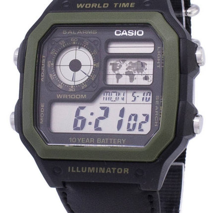 Casio ungdom serie digitale verden tid AE-1200WHB-1BVDF AE-1200WHB-1BV Herreur