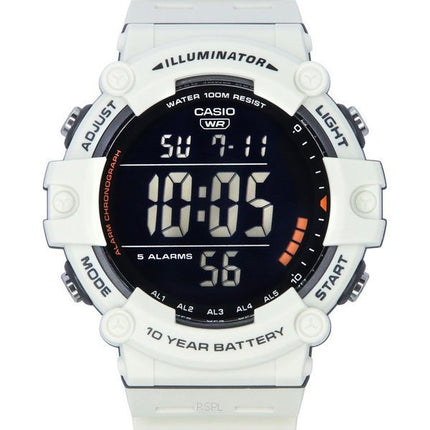 Casio Standard digital hvid harpiksrem Quartz AE-1500WH-8B2 100M herreur